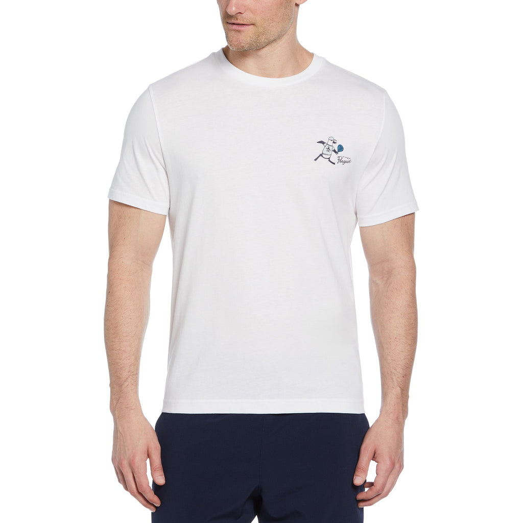 Original Penguin Padel Graphic T-Shirt In Bright White(Padel Graphic T Shirt White O1kfe006gg 118)