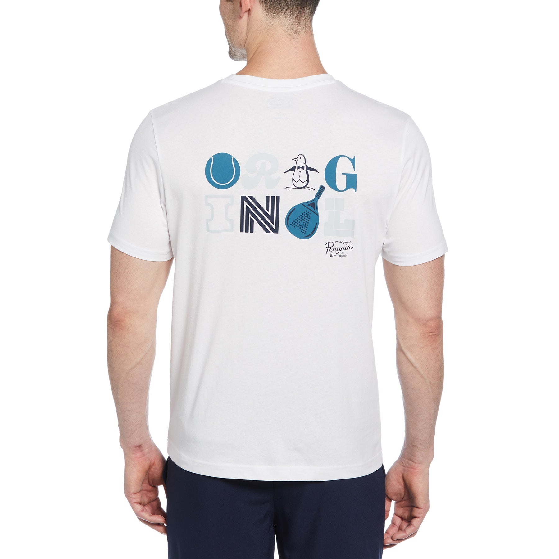 Original Penguin Padel Graphic T-Shirt In Bright White(Padel Graphic T Shirt White O1kfe006gg 118)