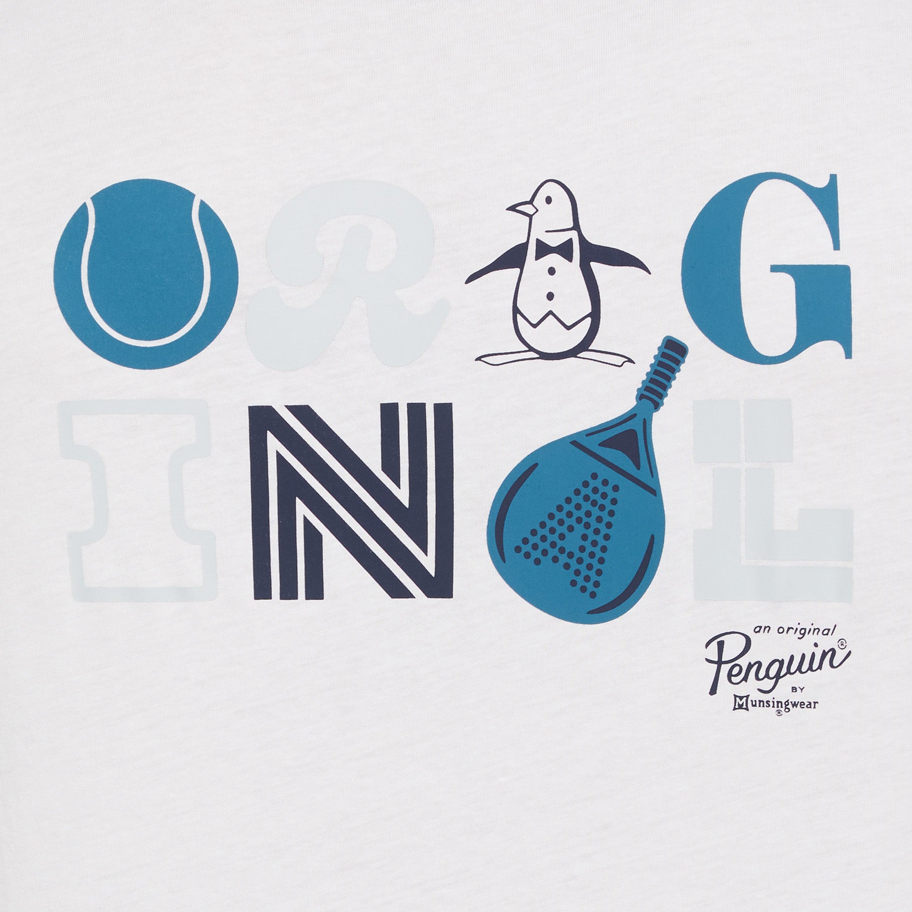 Original Penguin Padel Graphic T-Shirt In Bright White(Padel Graphic T Shirt White O1kfe006gg 118)