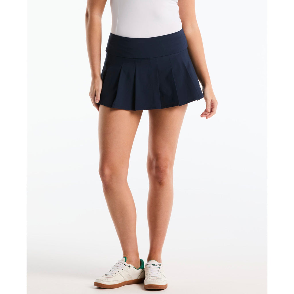 Original Penguin Women's Pleated Tennis Skort In Black Iris(Womens Pleated Tennis Skort Blue O1bsf011gg 417)