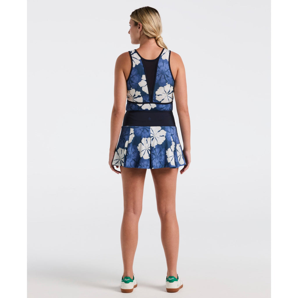 Original Penguin Women's Fuji Floral Tennis Skort In Black Iris(Womens Fuji Floral Tennis Skort Blue O1kbff17gg 417)