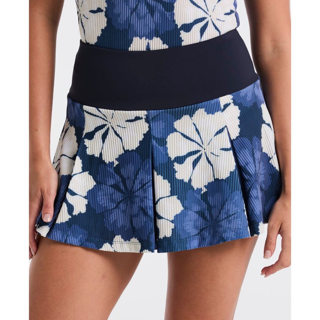 Original Penguin Women's Fuji Floral Tennis Skort In Black Iris(Womens Fuji Floral Tennis Skort Blue O1kbff17gg 417)