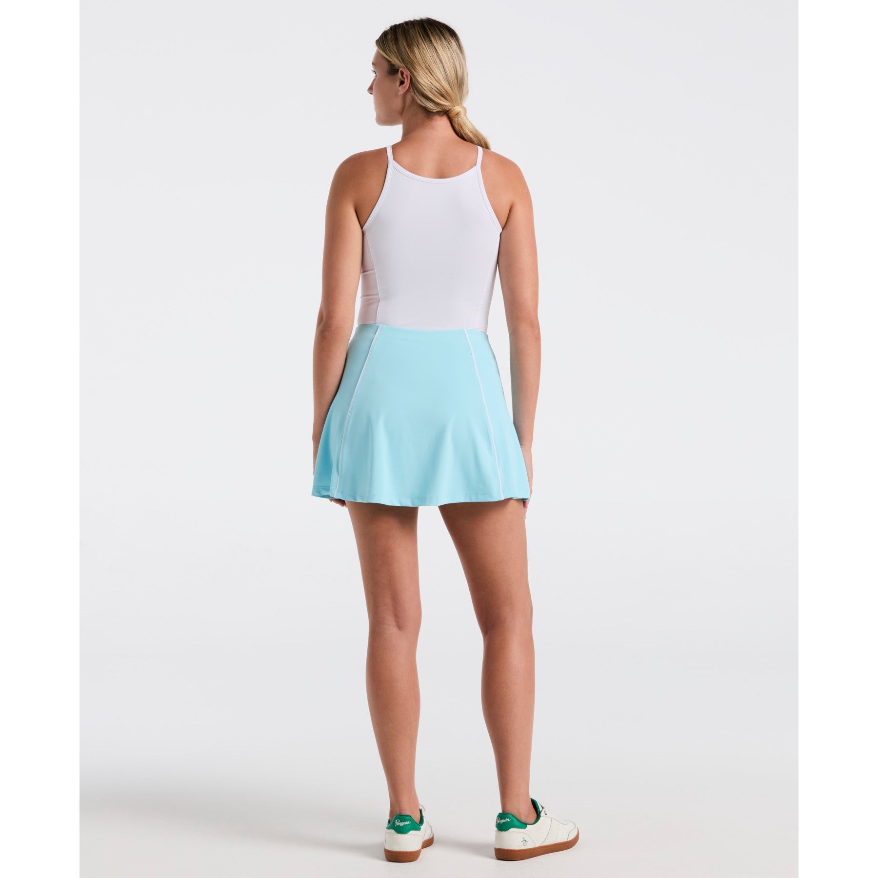 Original Penguin Women's Colour Block Flounce Tennis Skort In Castaway(Womens Colour Block Flounce Tennis Skort Blue O1kbsf19gg 445)