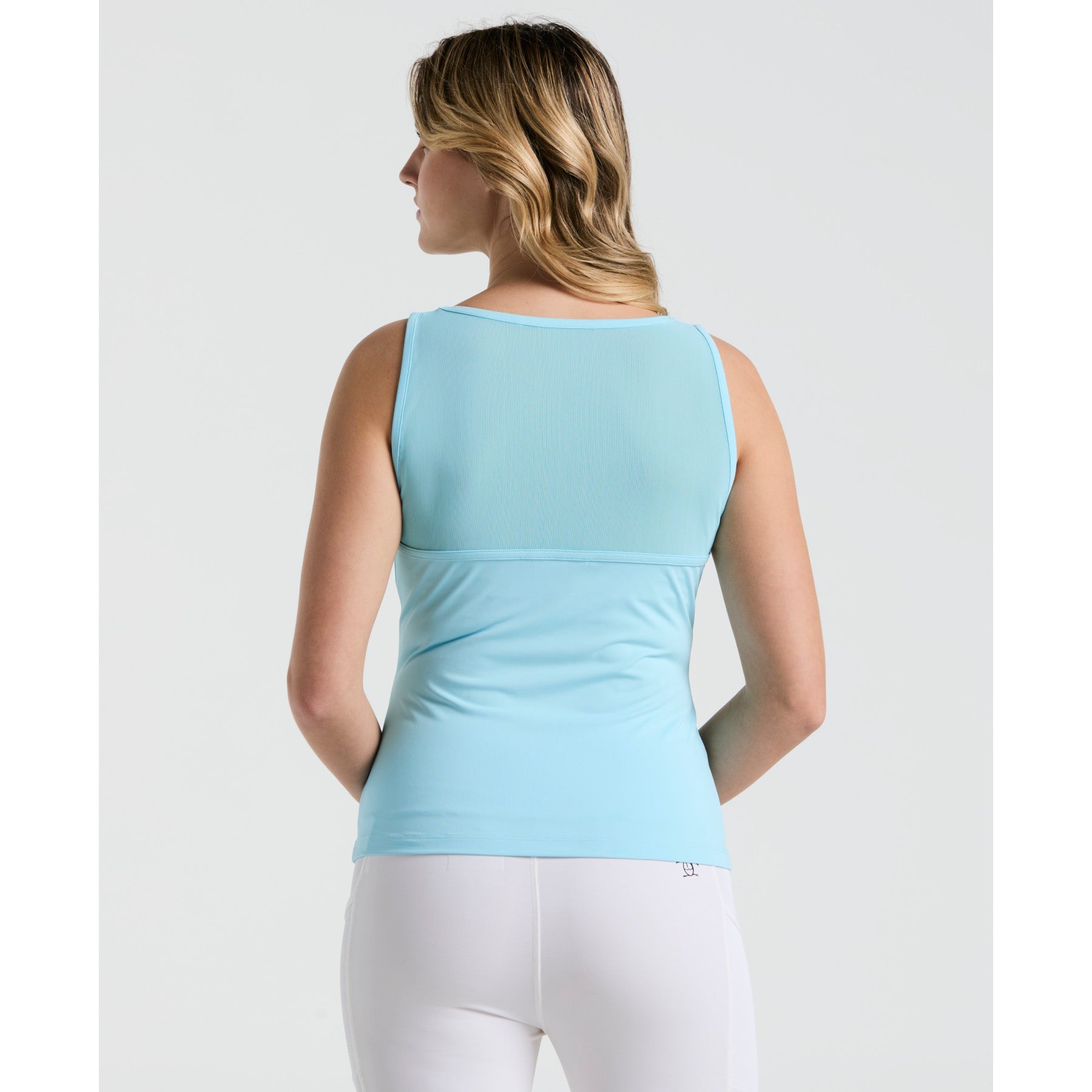 Original Penguin Women's Tennis Colour Block Tank Top In Castaway(Womens Tennis Colour Block Tank Top Blue O1ksf020gg 445)