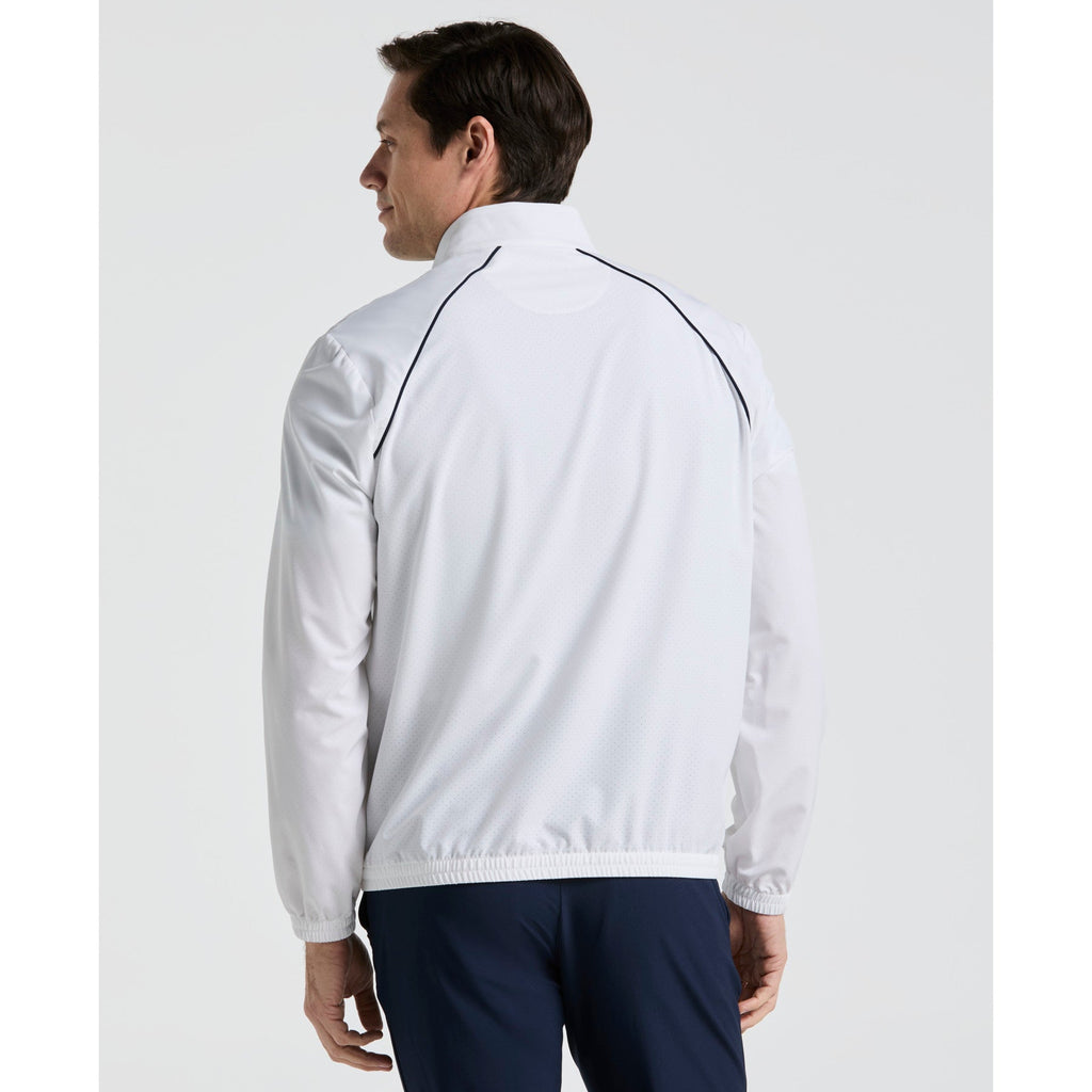 Original Penguin 1/4 Zip Tennis Jacket In Bright White(14 Zip Tennis Jacket White O1wsf002gg 118)
