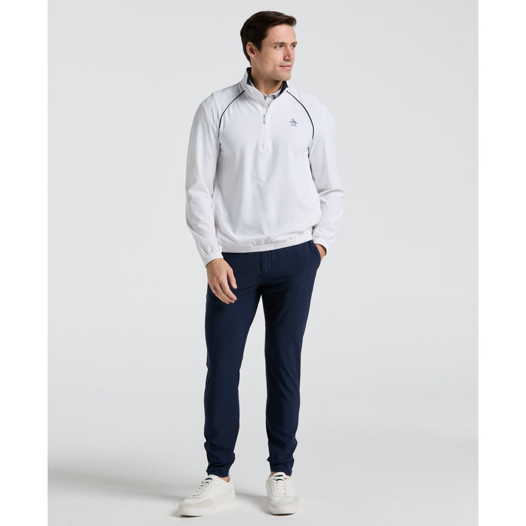 Original Penguin 1/4 Zip Tennis Jacket In Bright White(14 Zip Tennis Jacket White O1wsf002gg 118)