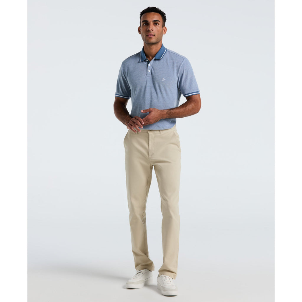 Original Penguin Birdseye Pique Tipped Polo Shirt In Copen Blue(Birdseye Pique Tipped Polo Shirt Blue Ocksb510gp 443)