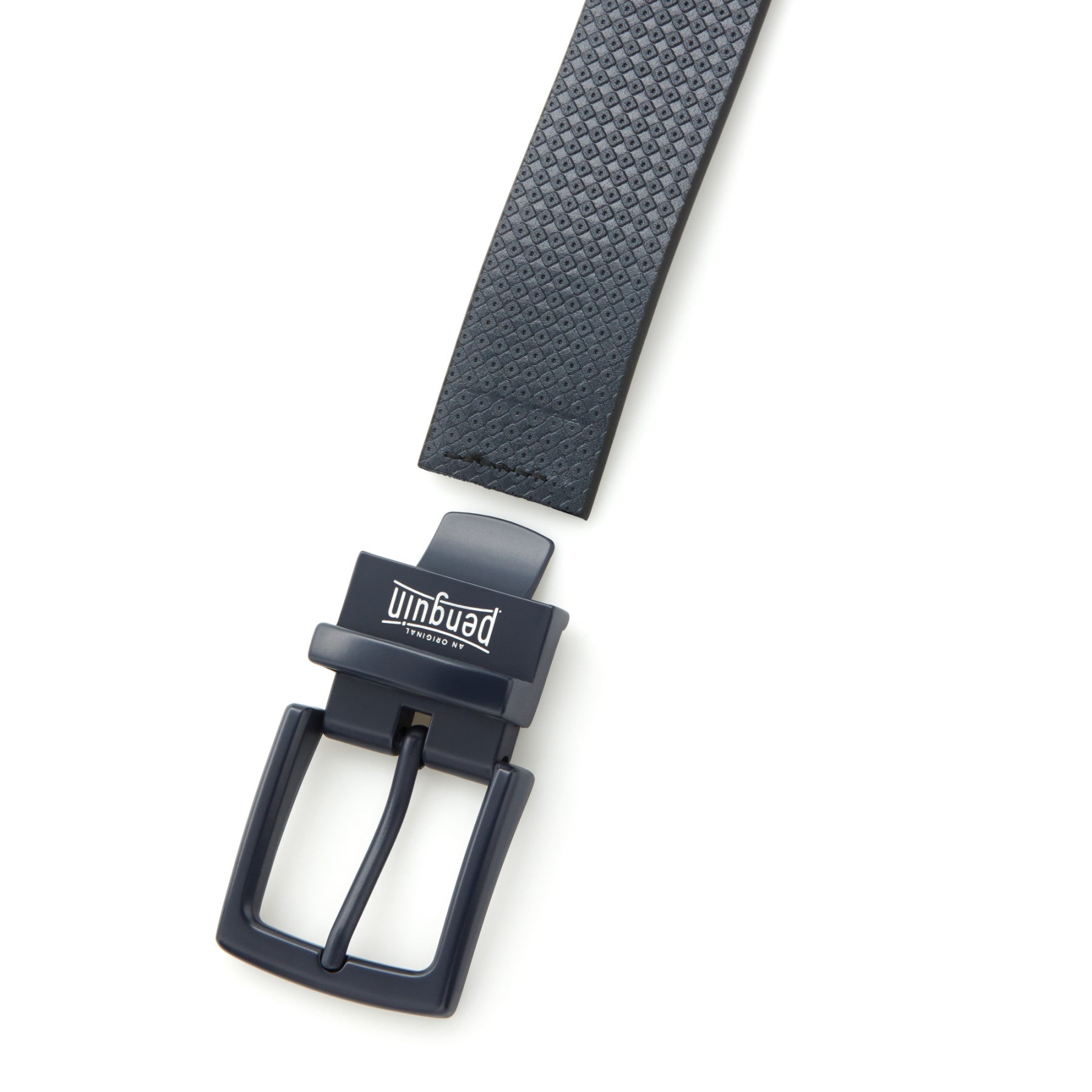 Original Penguin Tonal Textured Belt In Black Iris(Tonal Textured Golf Belt Blue Ogafe066gg 417)