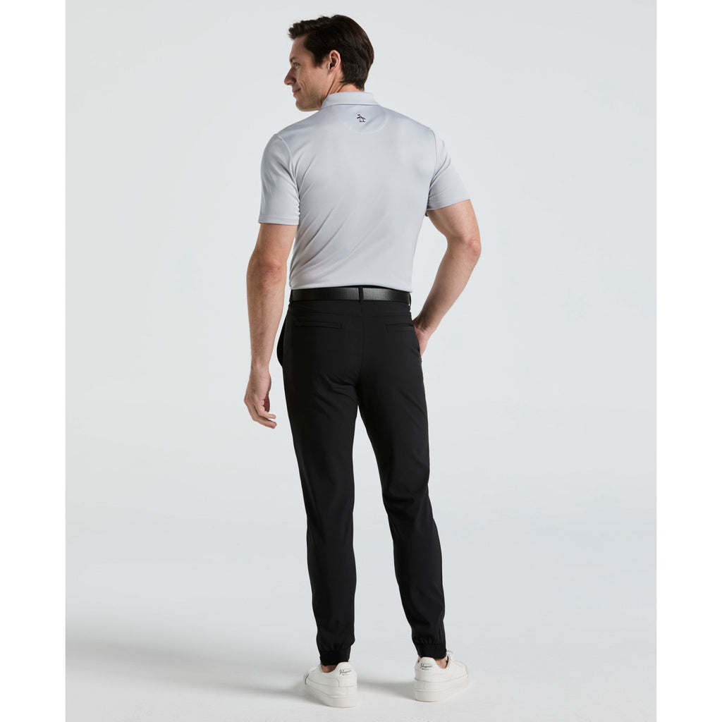 Original Penguin Flat Front Golf Jogger In Caviar(Flat Front Golf Jogger Black Ogbse076gg 001)