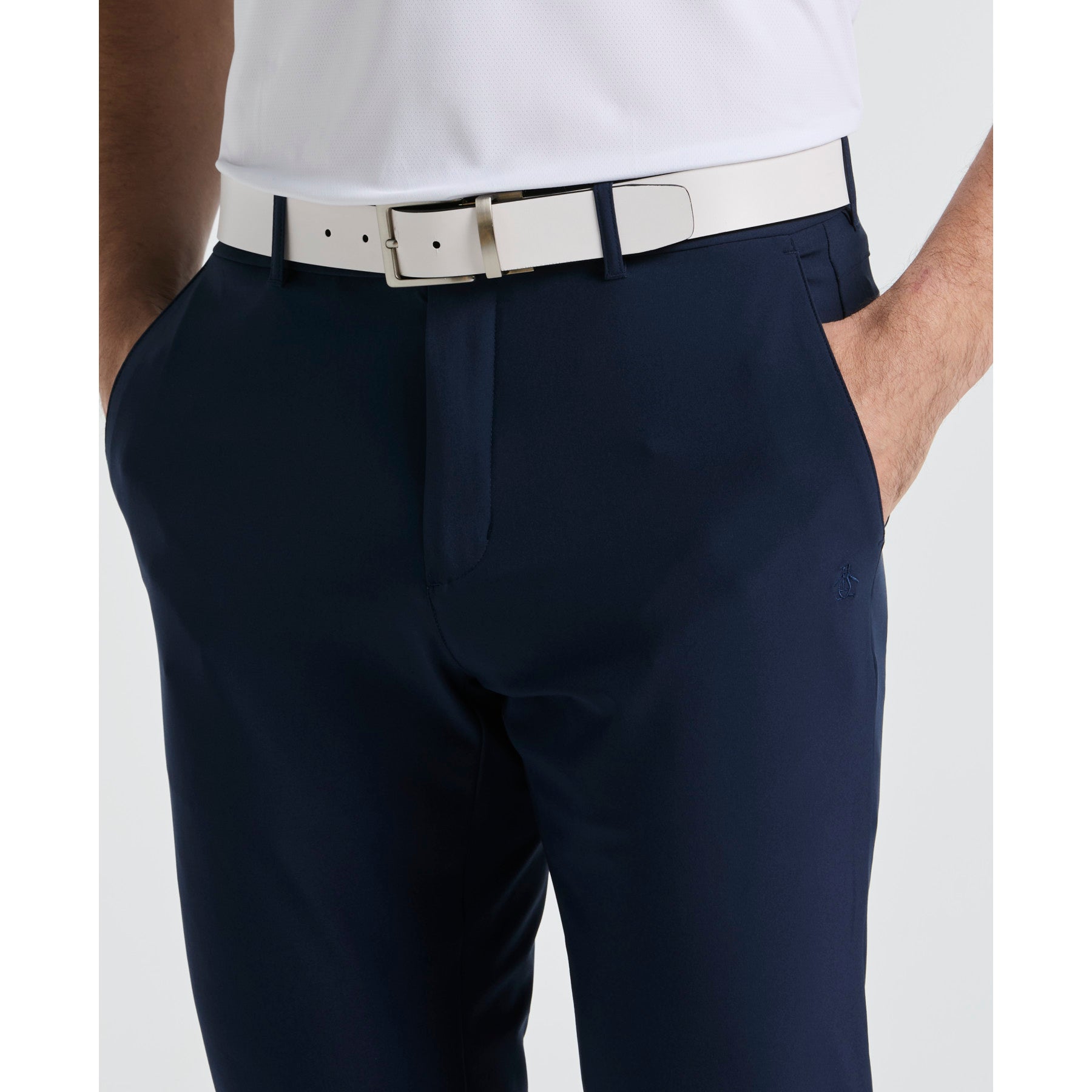 Original Penguin Flat Front Golf Joggers In Black Iris(Flat Front Golf Jogger Blue Ogbse076gg 417)