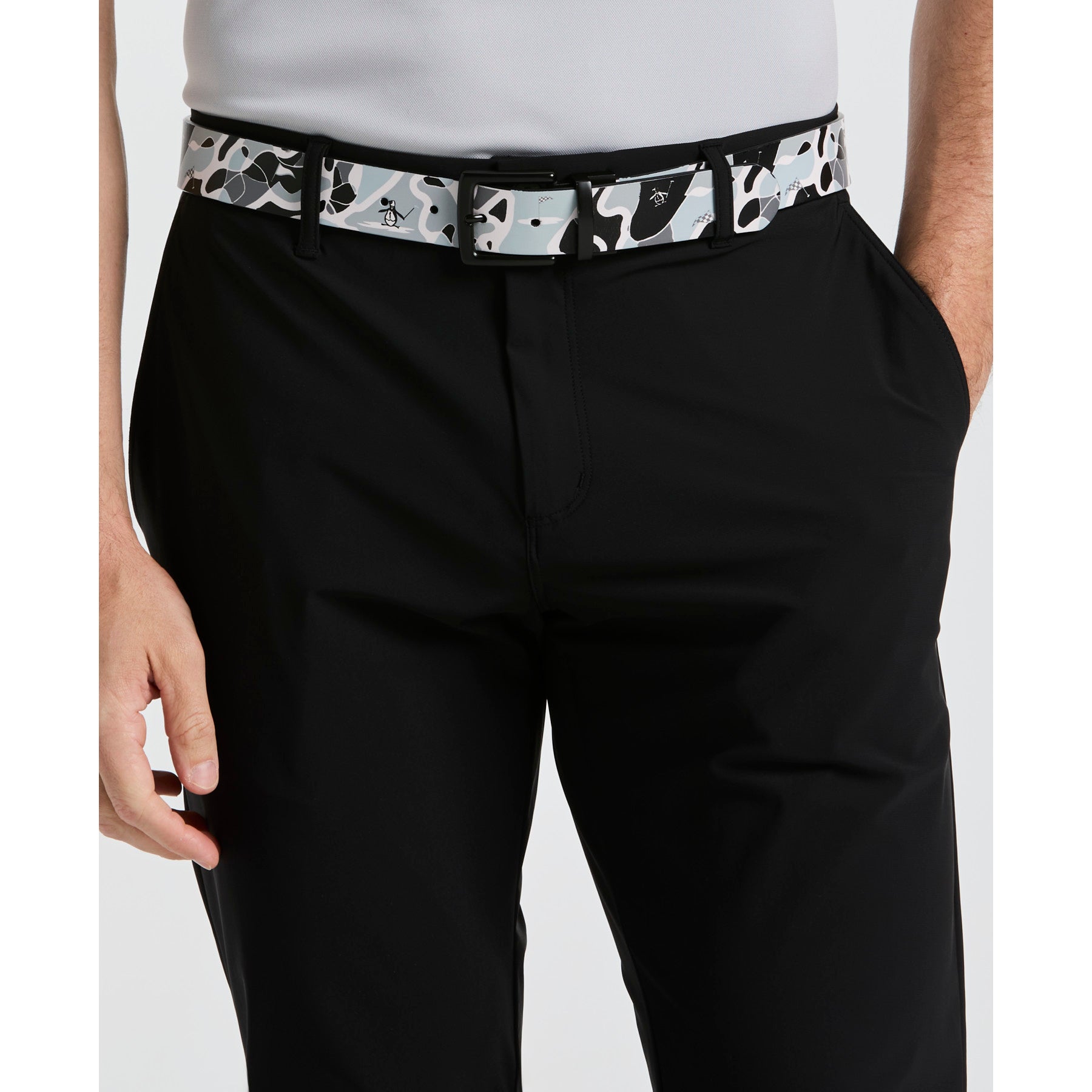 Original Penguin The Player Golf Trousers In Caviar(The Player Golf Trousers Black Ogkbsf44gg 001)