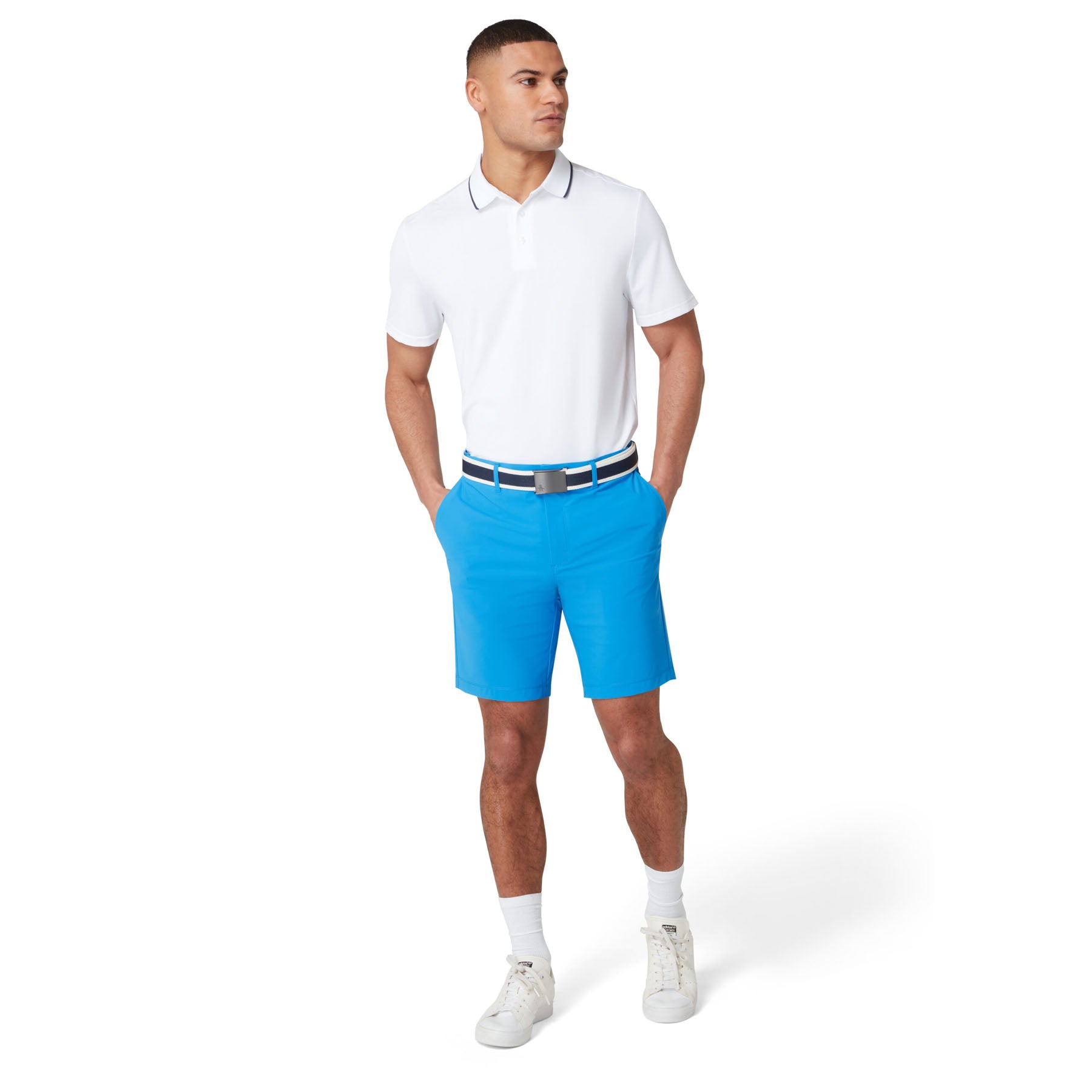 Original Penguin Earl Stretch Golf Belt In Black Iris(Earl Stretch Golf Belt Blue Pn06017ggg 417)