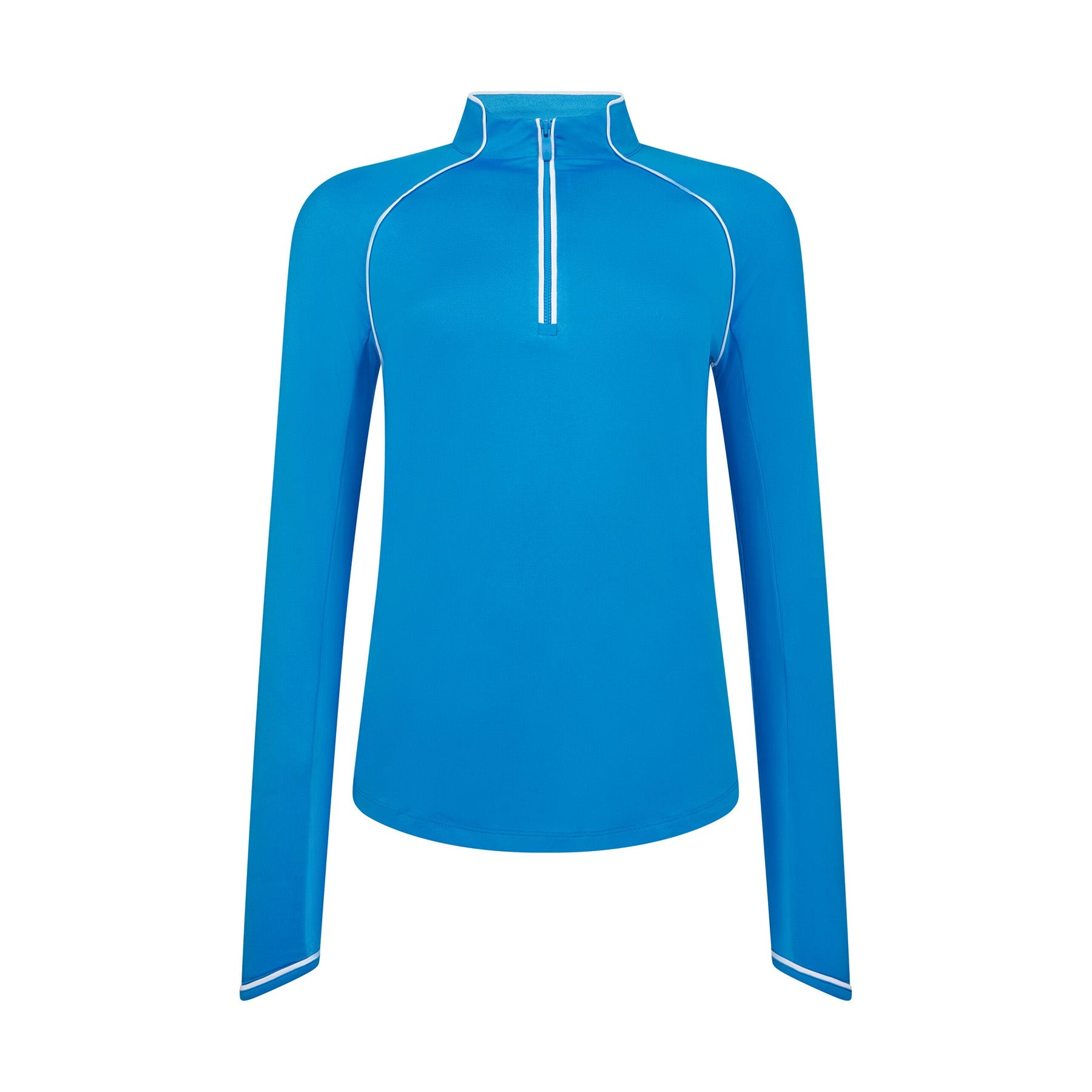 Original Penguin Women's Long Sleeve Top With Sun Protection In French Blue(Womens Long Sleeve Top With Sun Protection Blue Ogksc098gg 478)