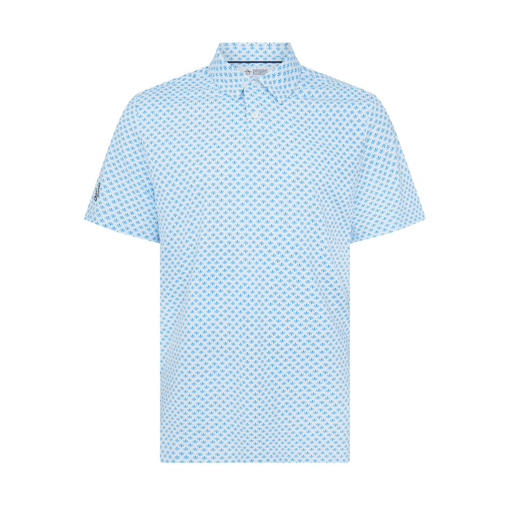Original Penguin Retro Geo Print Golf Polo Shirt In French Blue(Retro Geo Print Golf Polo Shirt Blue Ogksc0e6gg 478)