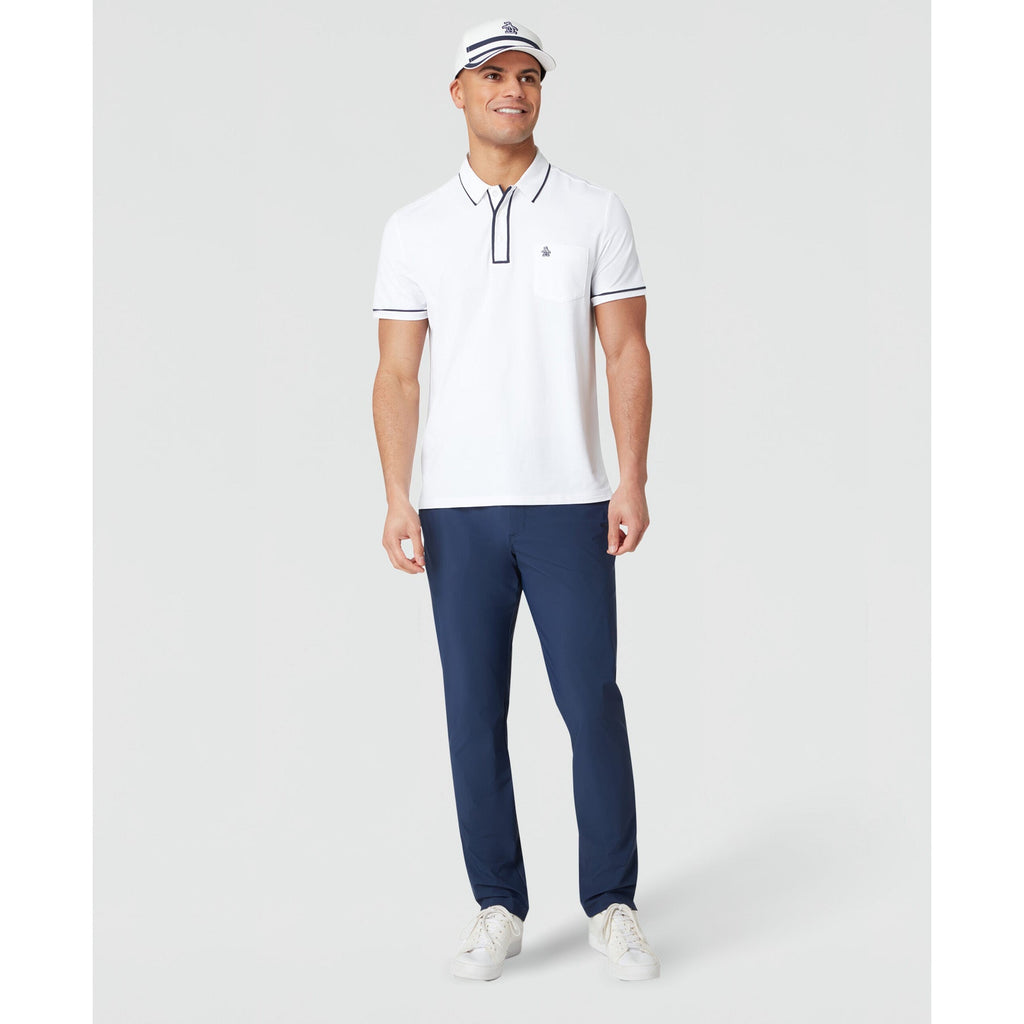 Original Penguin Technical Earl Short Sleeve Golf Polo Shirt In Bright White(Technical Earl Golf Polo White Ogkse002gg 118)