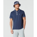 Original Penguin Technical Earl Short Sleeve Golf Polo Shirt In Black Iris(Technical Earl Golf Polo Blue Ogkse002gg 417)