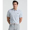 Original Penguin All Over Lattice Cocktail Print Earl Golf Polo Shirt In Bright White(All Over Lattice Cocktail Print Earl Golf Polo Shirt White Ogksf015gg 118)