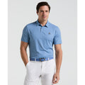 Original Penguin All Over Lifesaver Print Golf Polo Shirt In Quiet Harbour(All Over Lifesaver Print Golf Polo Shirt Blue Ogksf018gg 453)