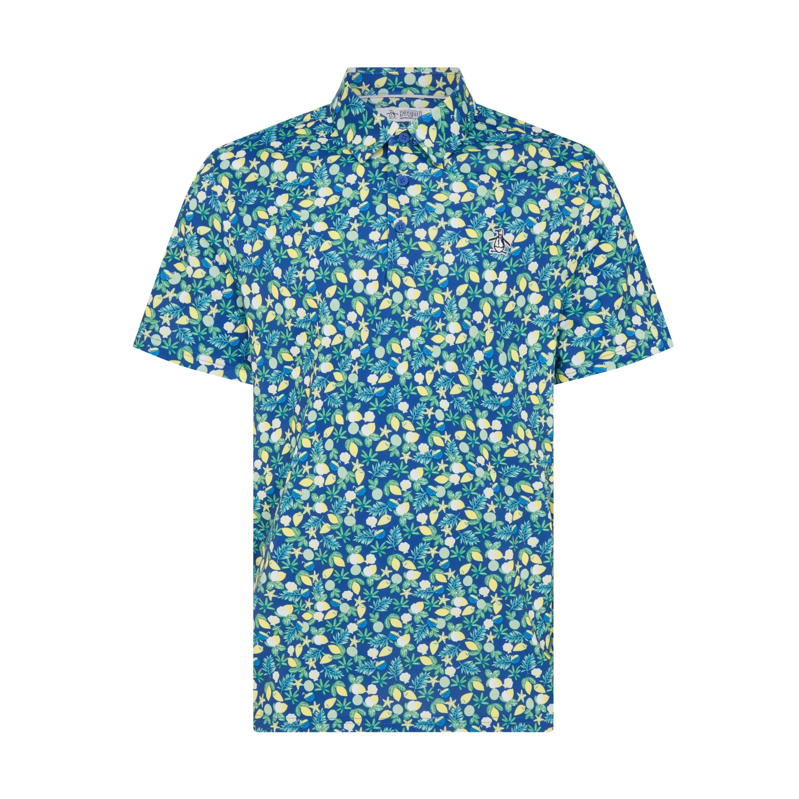 Original Penguin Pete's Coconut Caddy Golf Polo Shirt In Galaxy Blue(Petes Coconut Caddy Golf Polo Shirt Blue Ogksf022gg 401)