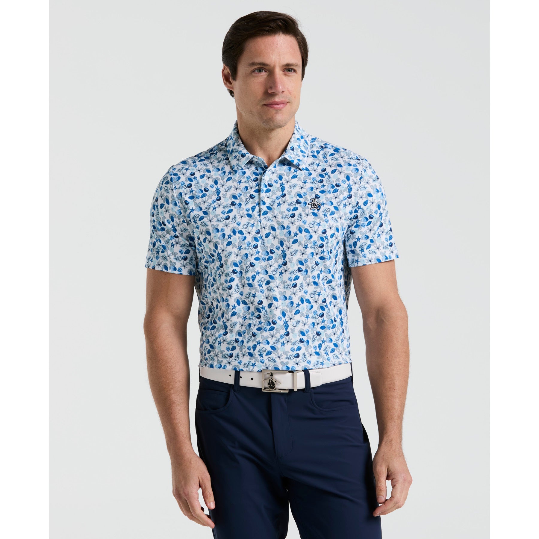 Original Penguin Pete's Coconut Caddy Golf Polo Shirt In Bright White(Petes Coconut Caddy Golf Polo Shirt White Ogksf022gg 118)