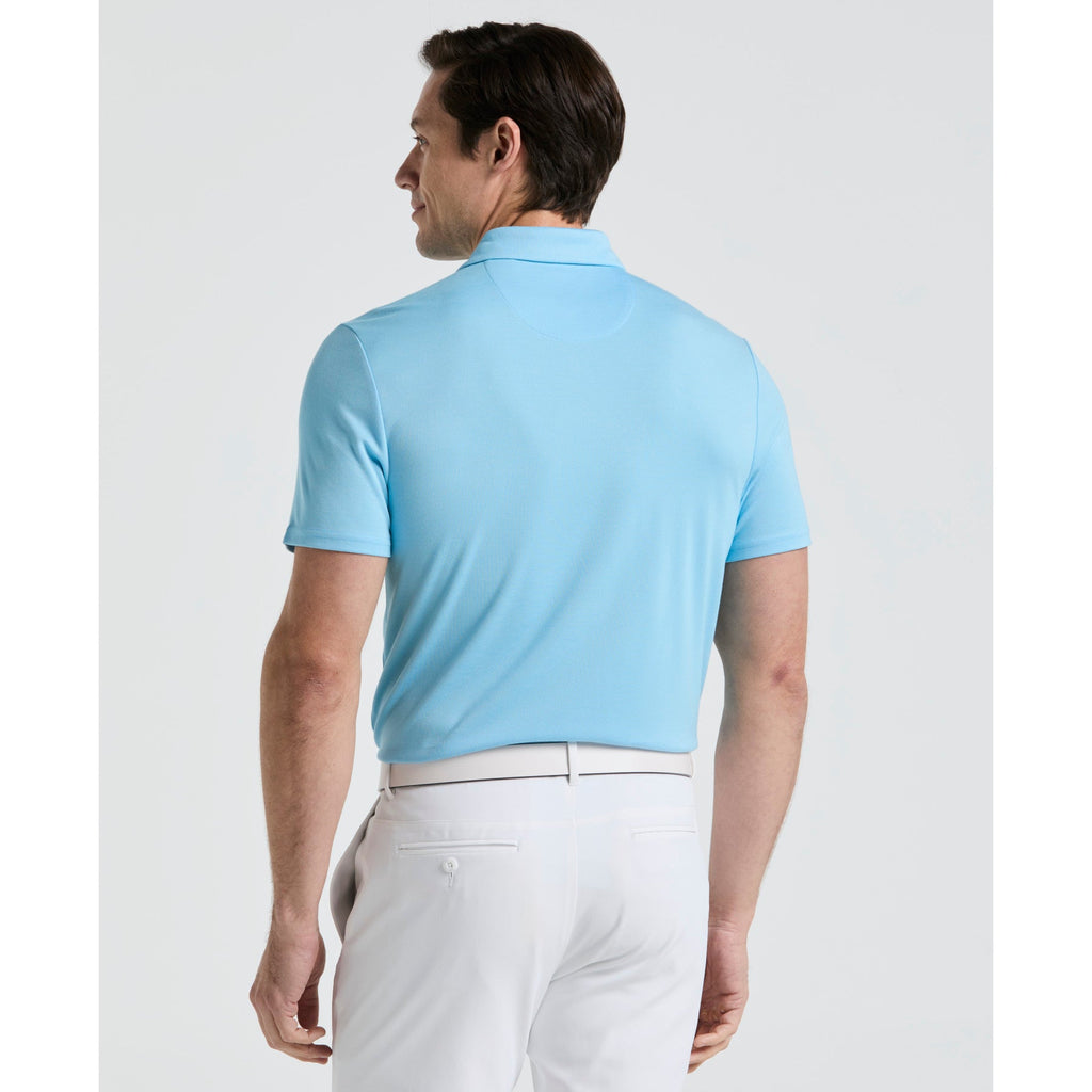 Original Penguin Pete's Fine Line Golf Polo Shirt In Blue Grotto(Petes Fine Line Golf Polo Shirt Blue Ogksf024gg 457)