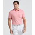 Original Penguin Pete's Fine Line Golf Polo Shirt In Murex Shell(Petes Fine Line Golf Polo Shirt Pink Ogksf024gg 680)