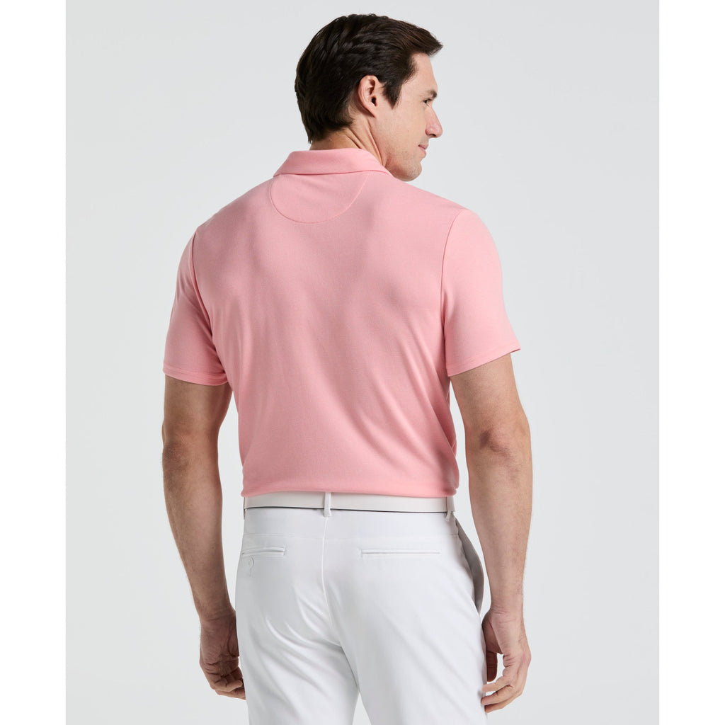 Original Penguin Pete's Fine Line Golf Polo Shirt In Murex Shell(Petes Fine Line Golf Polo Shirt Pink Ogksf024gg 680)