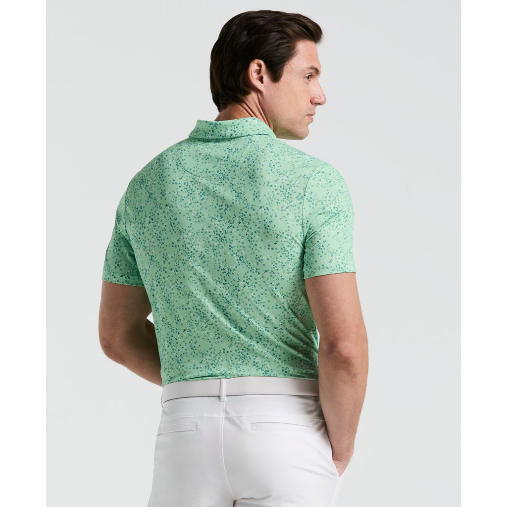 Original Penguin All Over Micro Abstract Printed Golf Polo Shirt In Sprucestone(All Over Micro Abstract Printed Golf Polo Shirt Green Ogksf025gg 338)