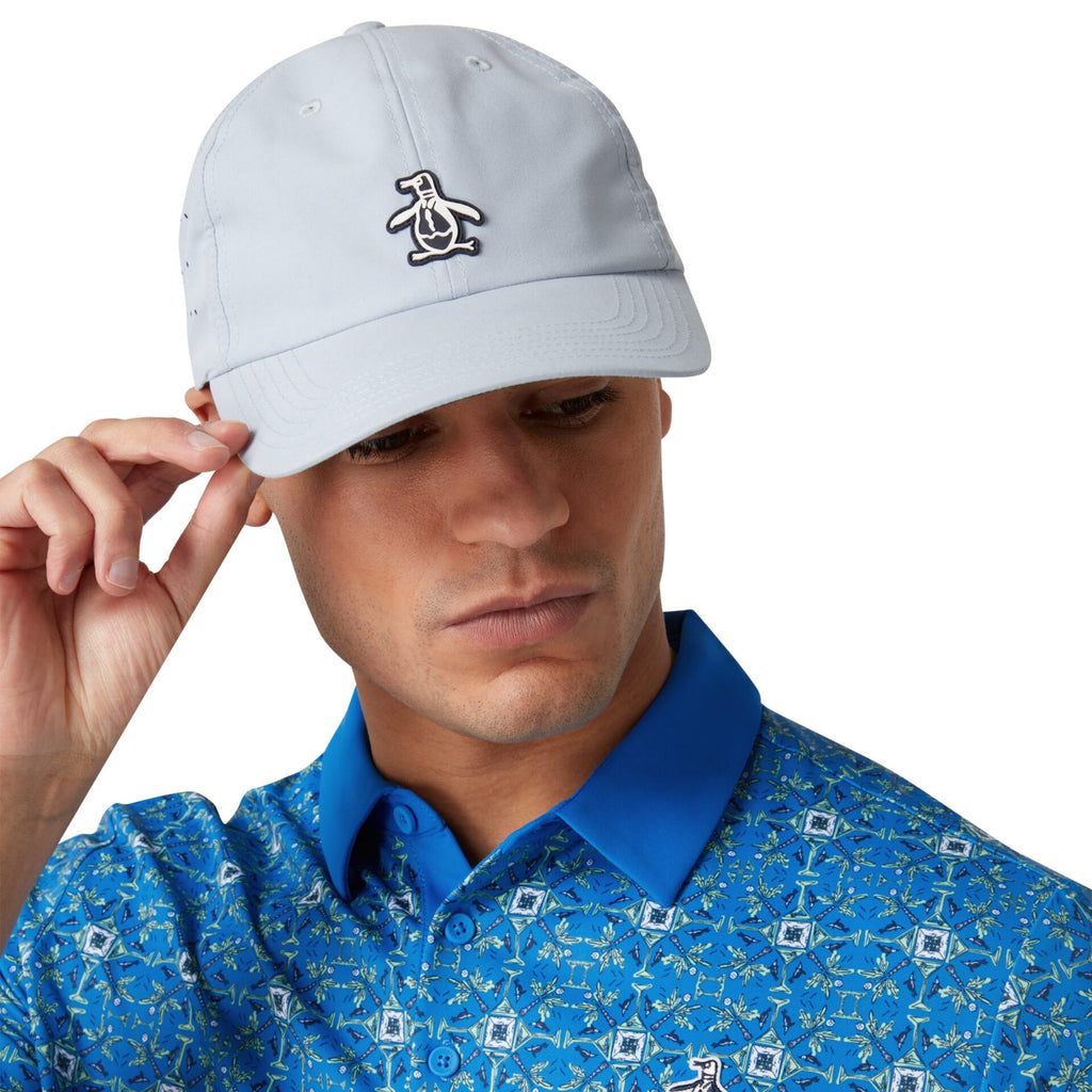 Original Penguin French Riviera Packable Adjustable Golf Hat In Quarry(French Riviera Packable Adjustable Golf Hat Gray Ogasf091gg 038)