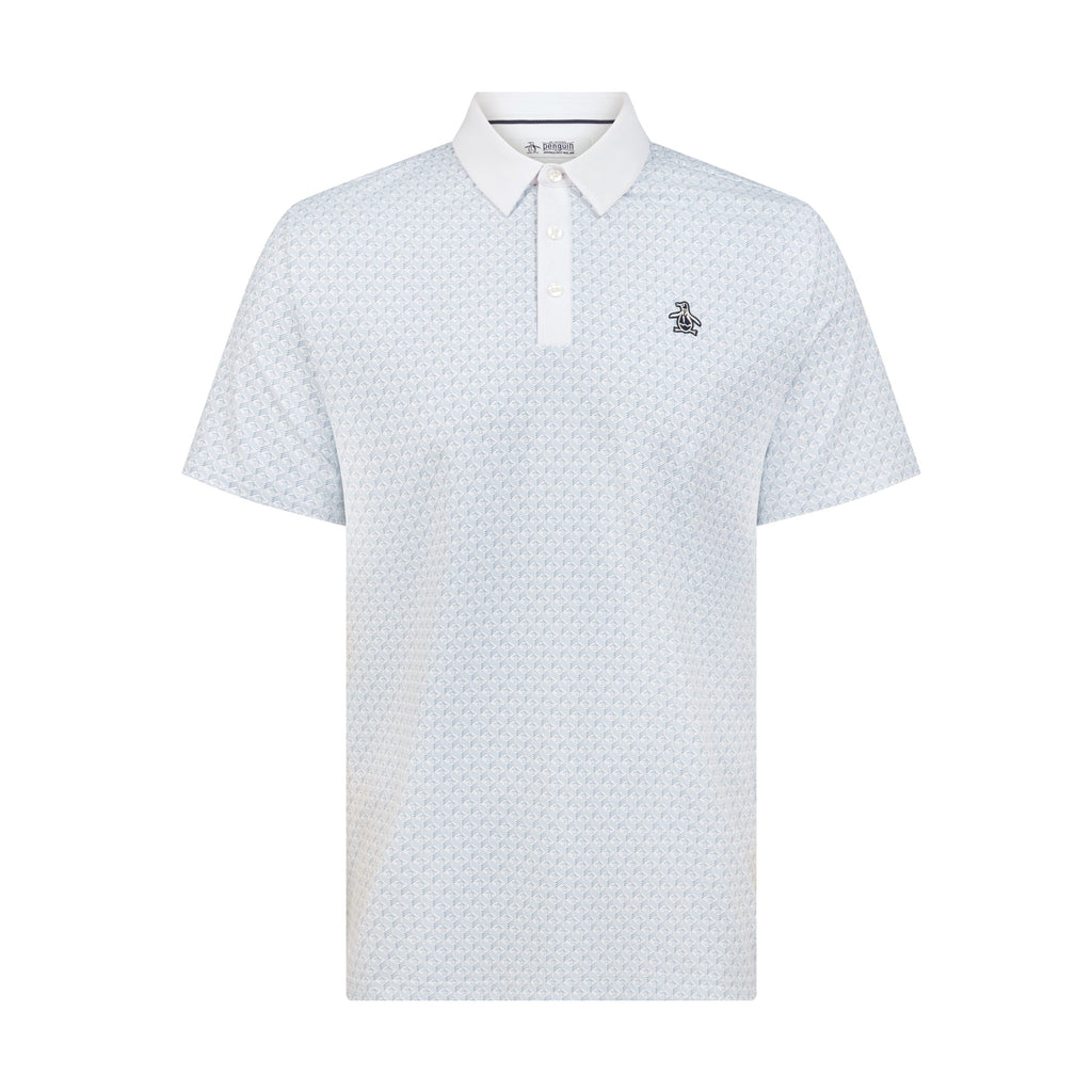 Original Penguin Pete's Tee Time Golf Polo In Bright White(Petes Tee Time Golf Polo Shirt White Ogksf045gg 118)