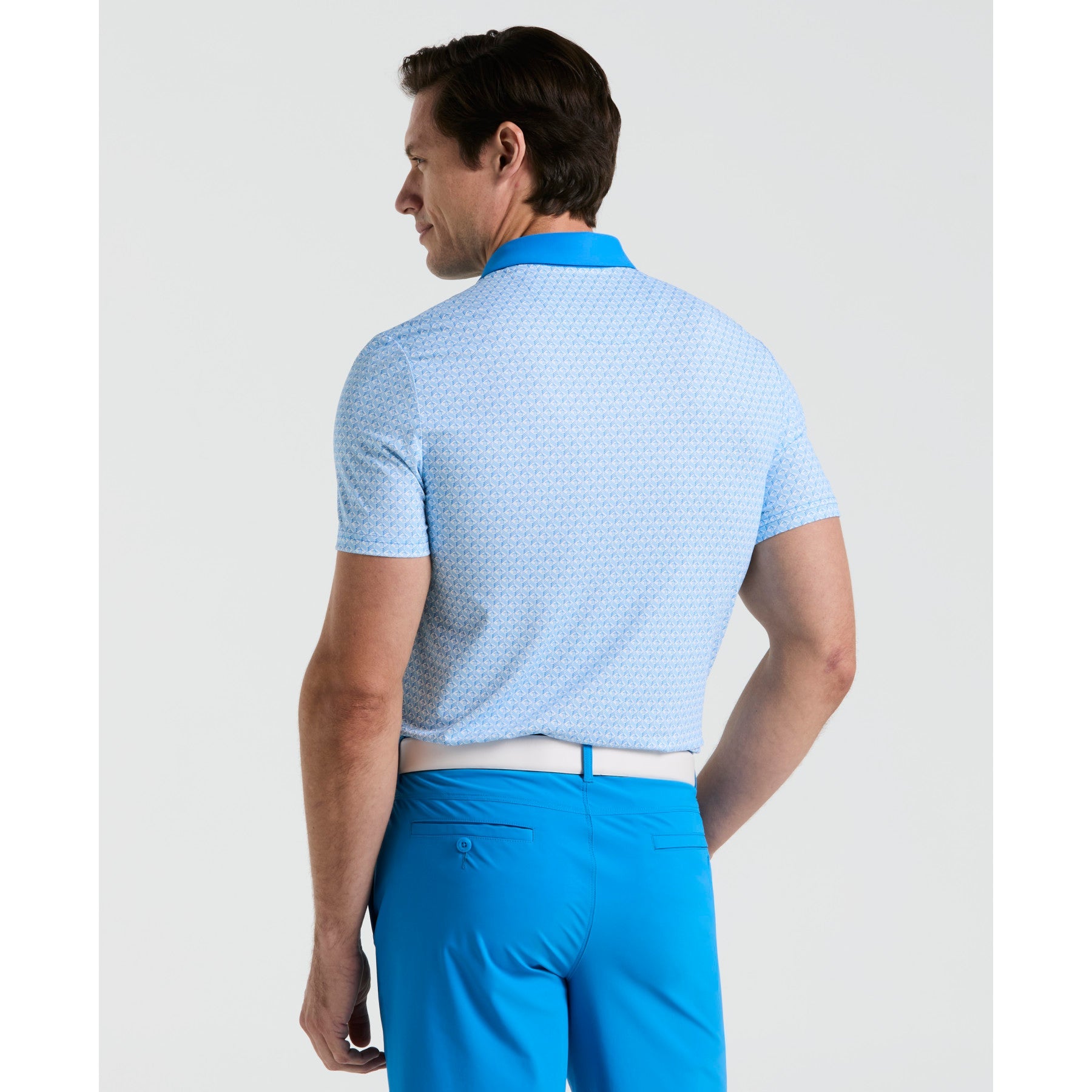 Original Penguin Pete's Tee Time Golf Polo In French Blue(Petes Tee Time Golf Polo Shirt Blue Ogksf045gg 478)