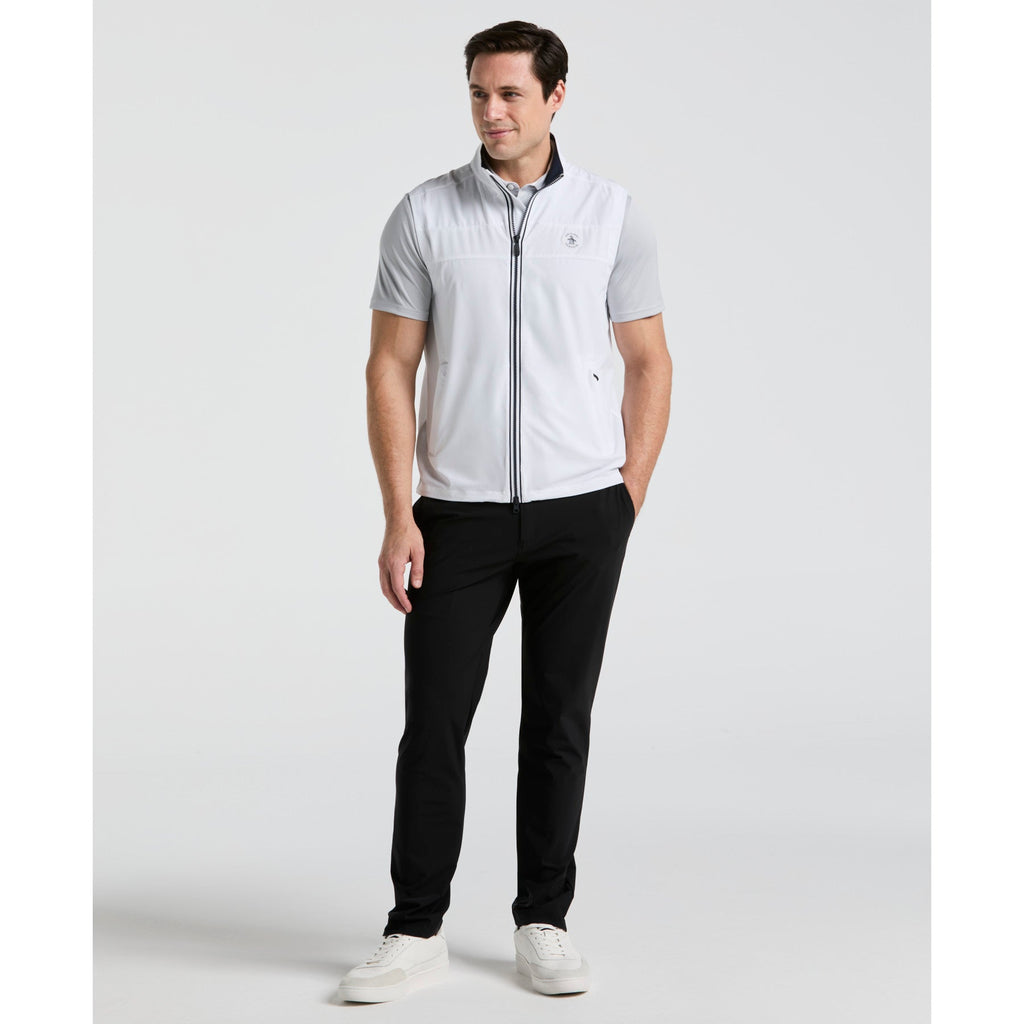 Original Penguin Heritage Lightweight Packable Golf Gilet In Bright White(Heritage Lightweight Packable Golf Gilet White Ogvsf010gg 118)