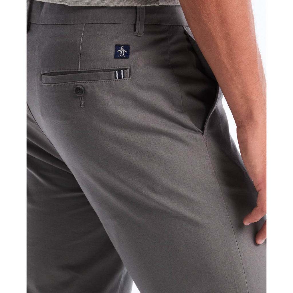 Original Penguin Slim Fit Chinos In Castlerock(Slim Fit Chinos Grey Opbb0022gp 022)