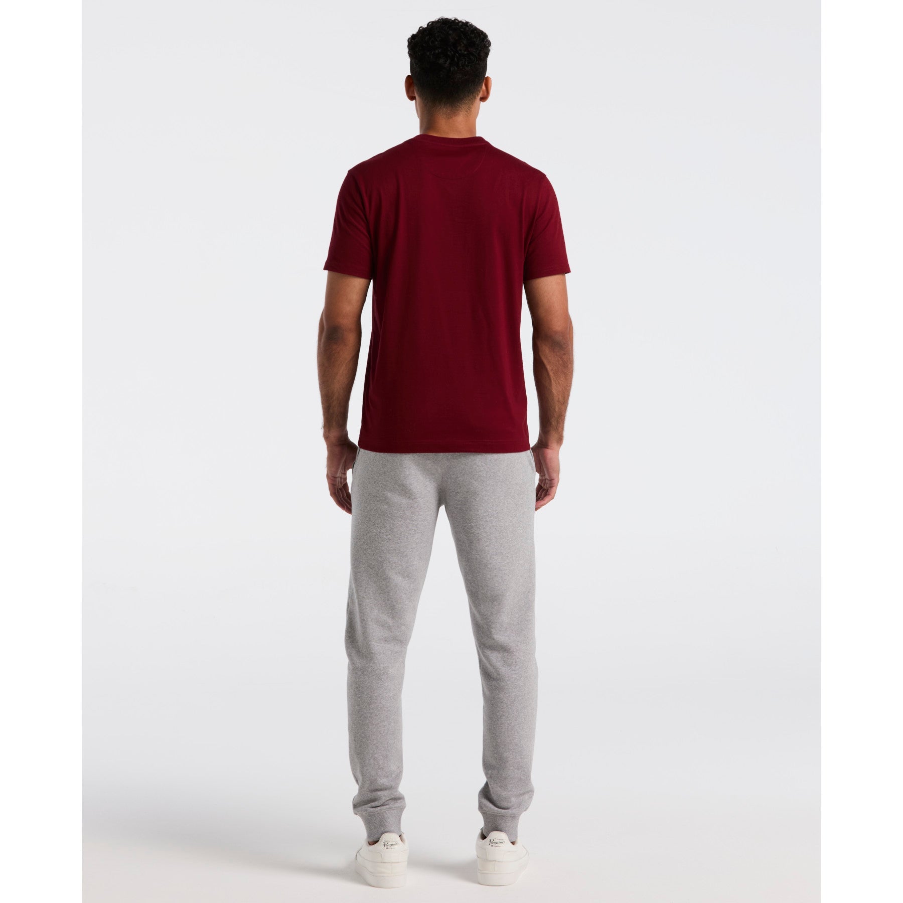Original Penguin Sticker Pete Fleece Joggers In Rain Heather(Sticker Pete Fleece Joggers Grey Opbb0400gp 080)