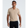 Original Penguin Geometric Jacquard 1/4 Zip Sweater Polo In Birch(Geometric Jacquard 1 4 Zip Sweater Polo Beige Opgf2509gp 252)