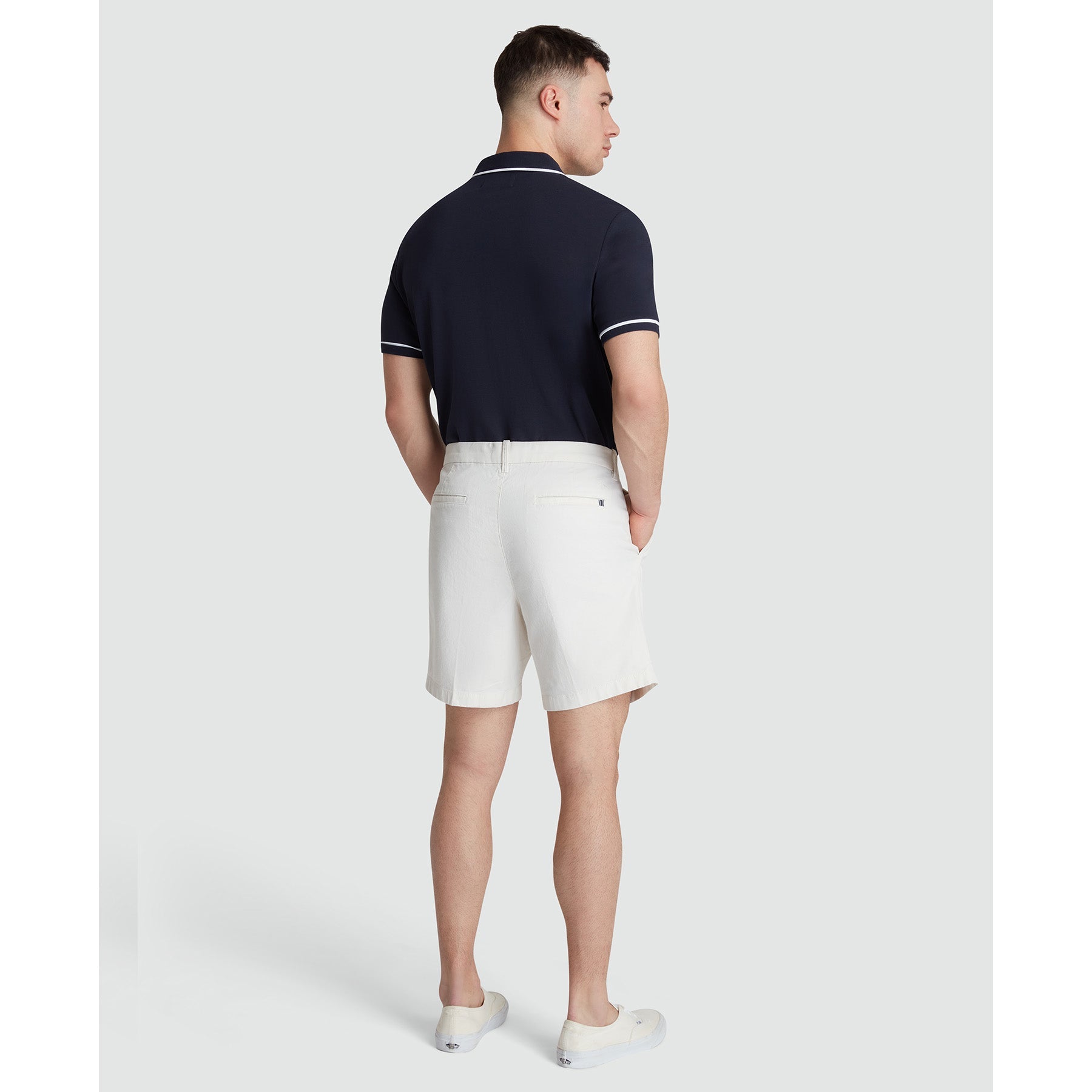 Original Penguin 7" Pleated Shorts In Birch(7 Pleated Shorts Beige Ophs2500gp 252)