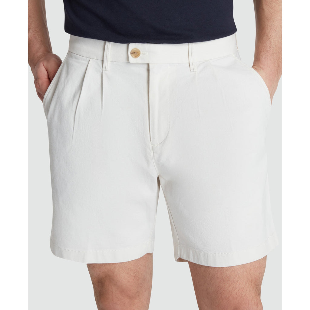 Original Penguin 7" Pleated Shorts In Birch(7 Pleated Shorts Beige Ophs2500gp 252)