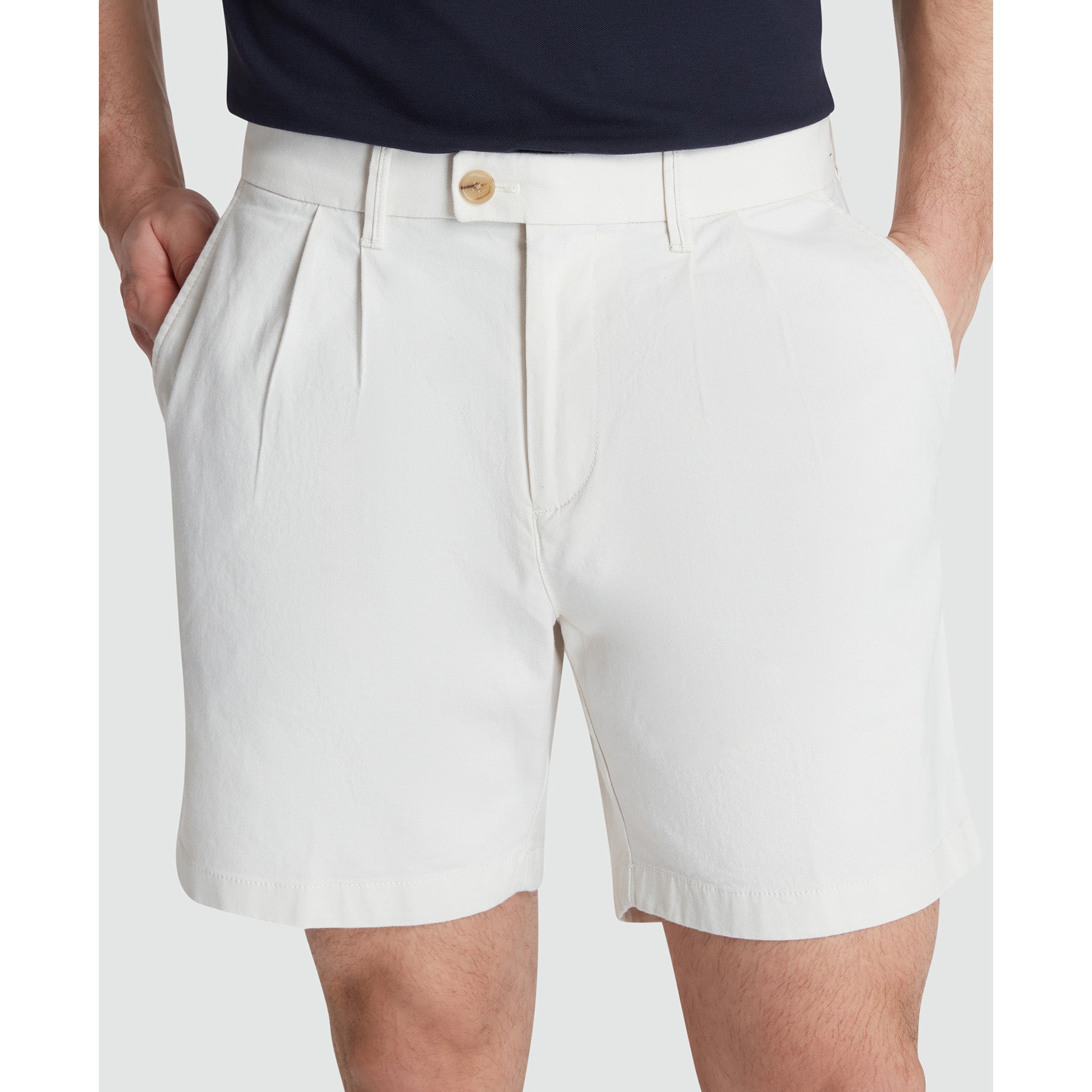 Original Penguin 7" Pleated Shorts In Birch(7 Pleated Shorts Beige Ophs2500gp 252)