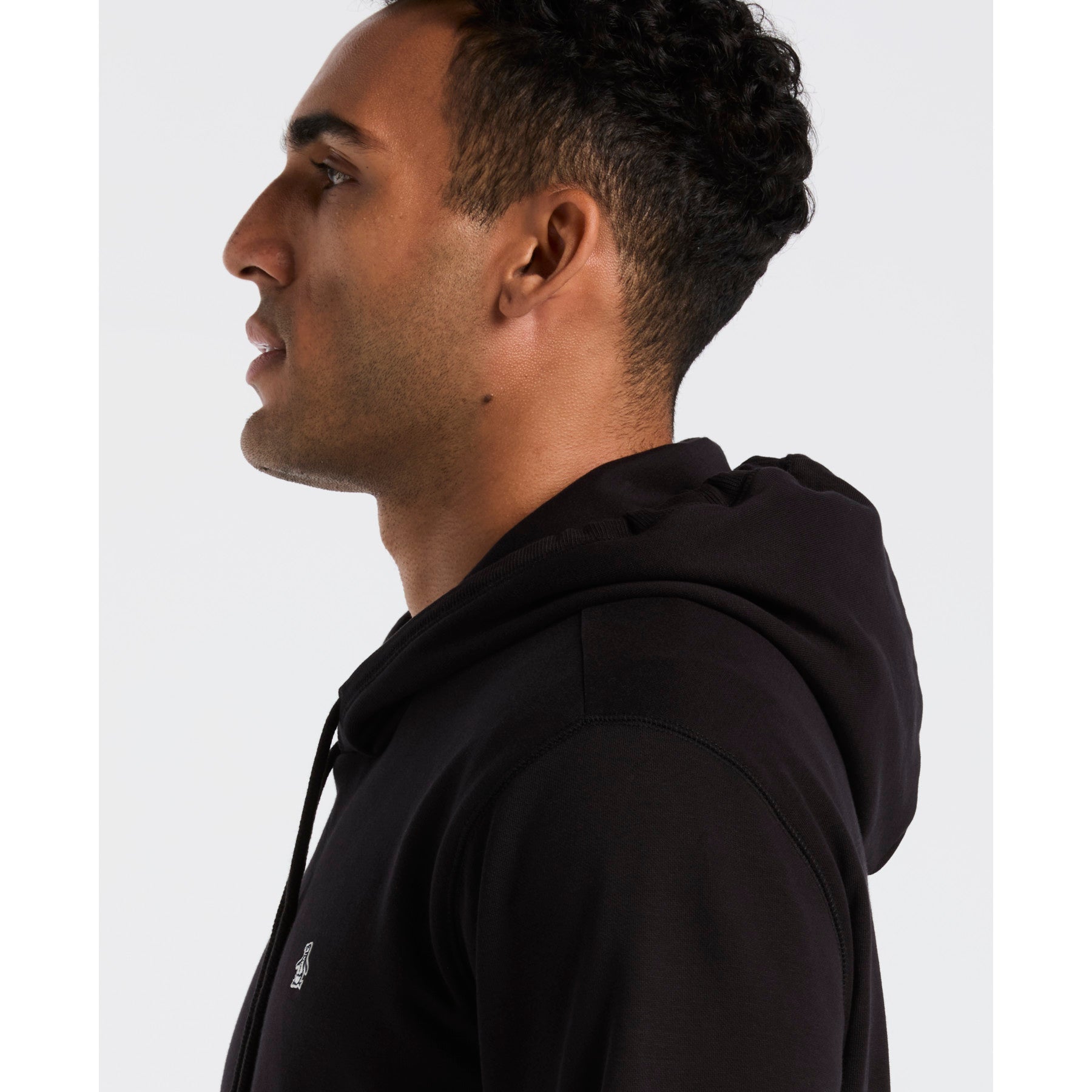 Original Penguin Sticker Pete Hoodie In True Black(Sticker Pete Hoodie Black Opkb0040gp 010)