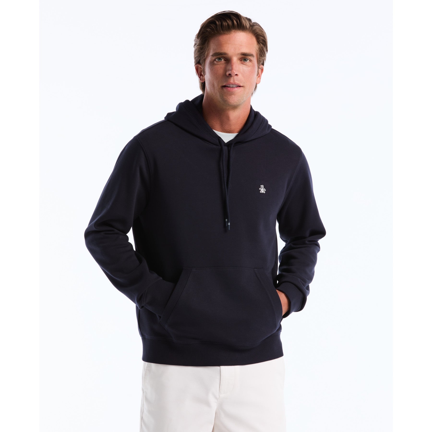 Original Penguin Sticker Pete Hoodie In Dark Sapphire(Sticker Pete Hoodie Blue Opkb0040gp 413)