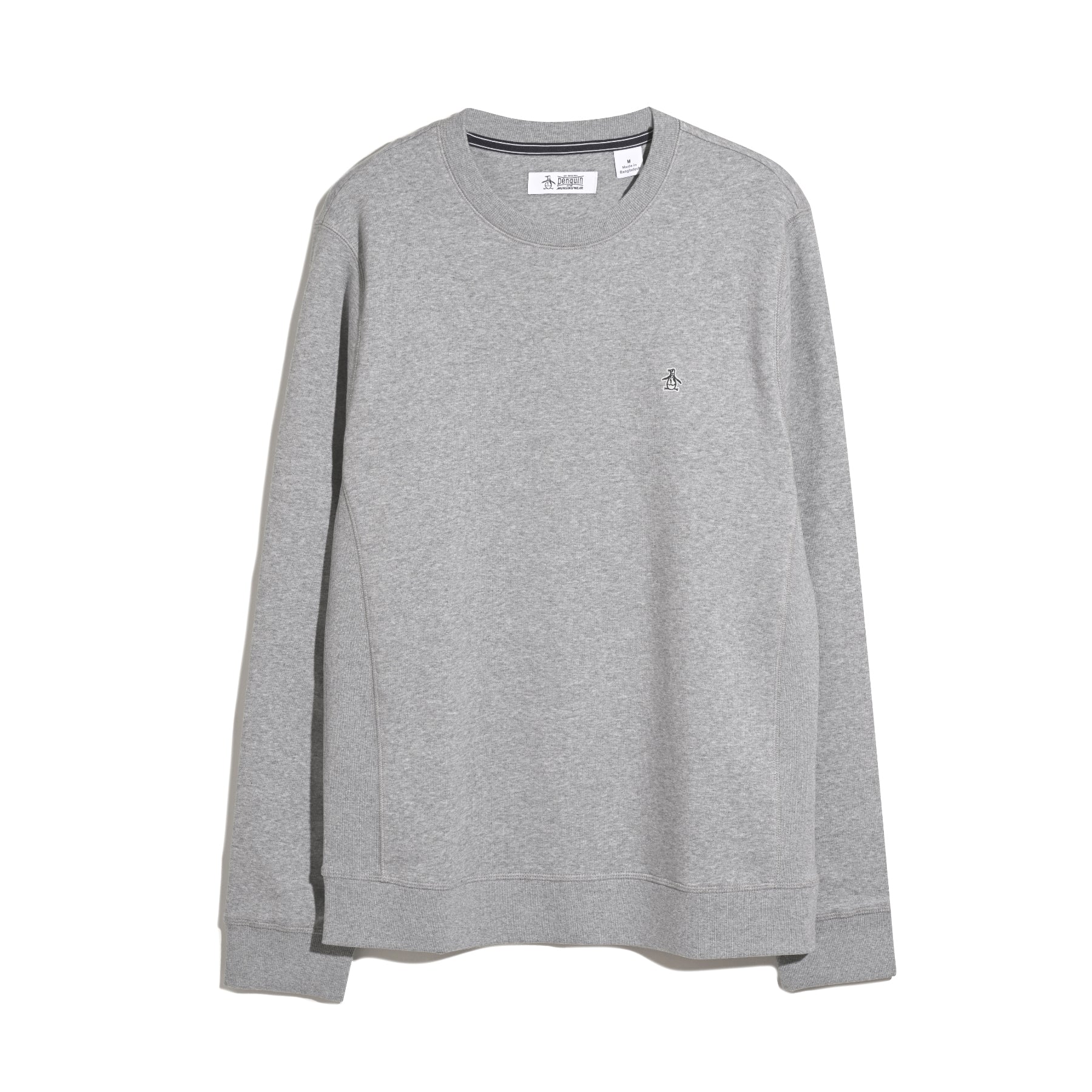 Original Penguin Sticker Pete Sweatshirt In Rain Heather(Sticker Pete Sweatshirt Grey Opkb0404gp 080)