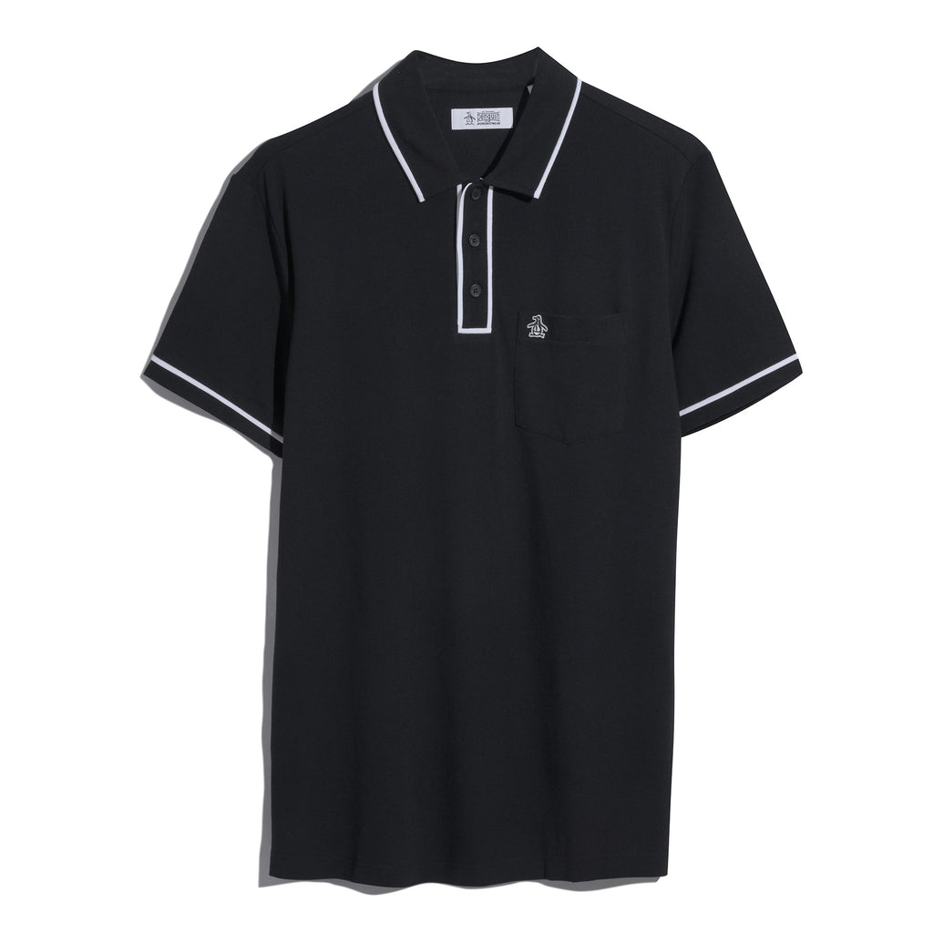 Original Penguin Earl Pique Polo Shirt In True Black(Earl Pique Polo Black Opkb0690gp 010)