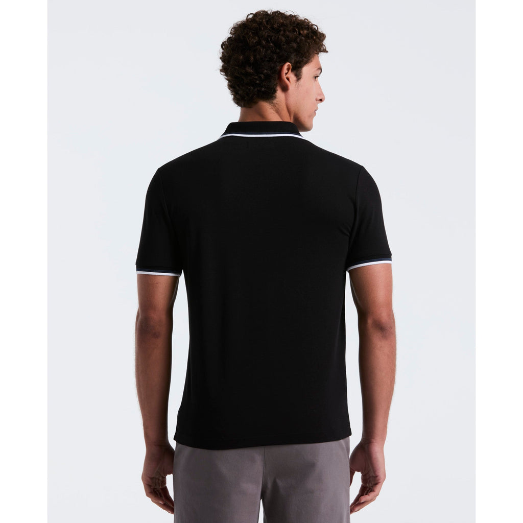 Original Penguin Pique Sticker Pete Tipped Polo Shirt In True Black(Pique Sticker Pete Tipped Polo Shirt Black Opkb0720gp 010)