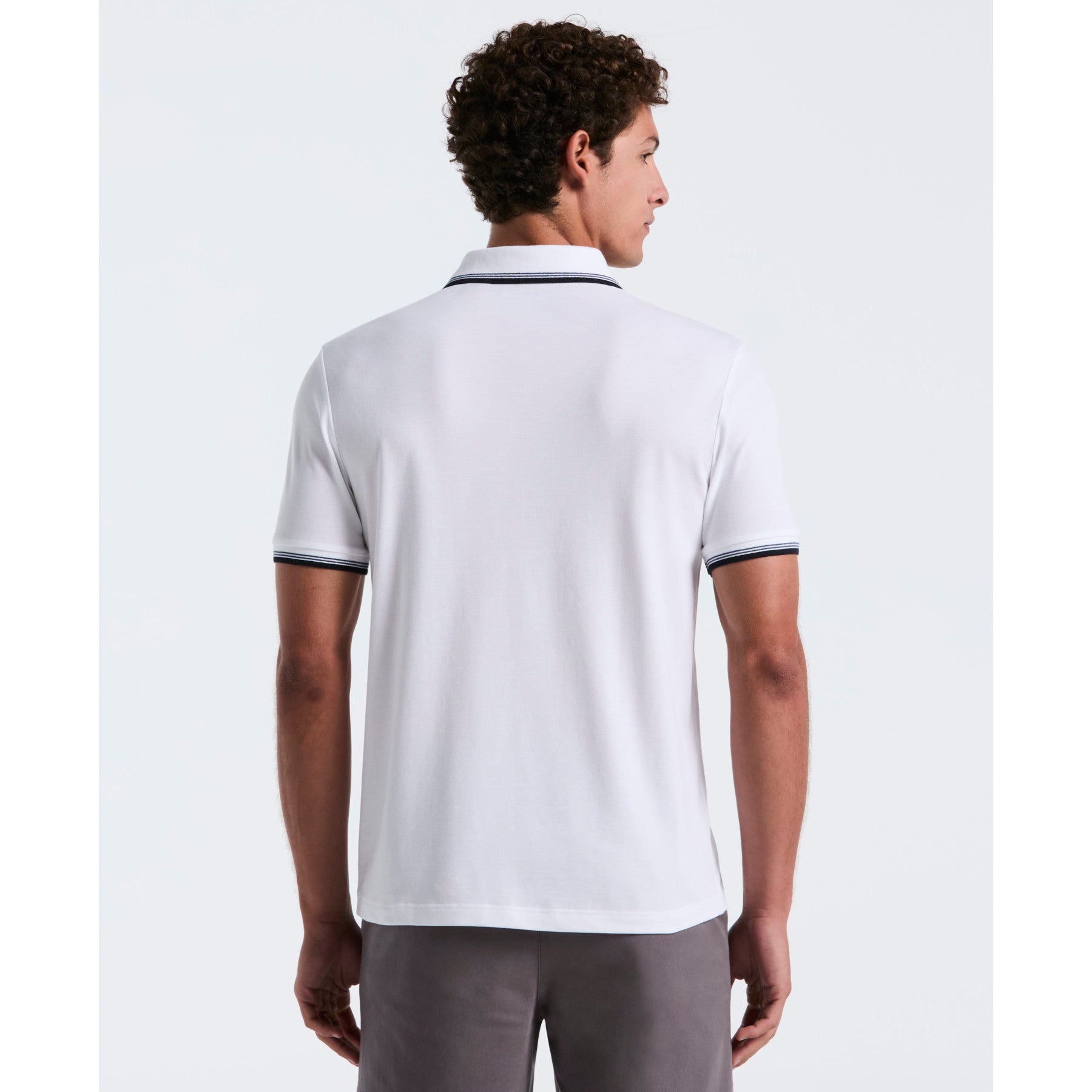 Original Penguin Pique Sticker Pete Tipped Polo Shirt In Bright White(Pique Sticker Pete Tipped Polo Shirt White Opkb0720gp 118)