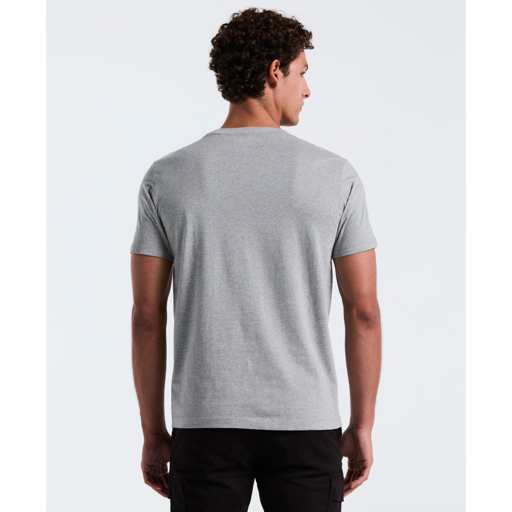 Original Penguin Pin Point Embroidered Logo Organic Cotton T-Shirt In Rain Heather(Pin Point Embroidered Logo Organic Cotton T Shirt Grey Opkb0903gp 080)