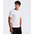 Original Penguin Pin Point Embroidered Logo Organic Cotton T-Shirt In Bright White(Pin Point Embroidered Logo Organic Cotton T Shirt White Opkb0903gp 118)