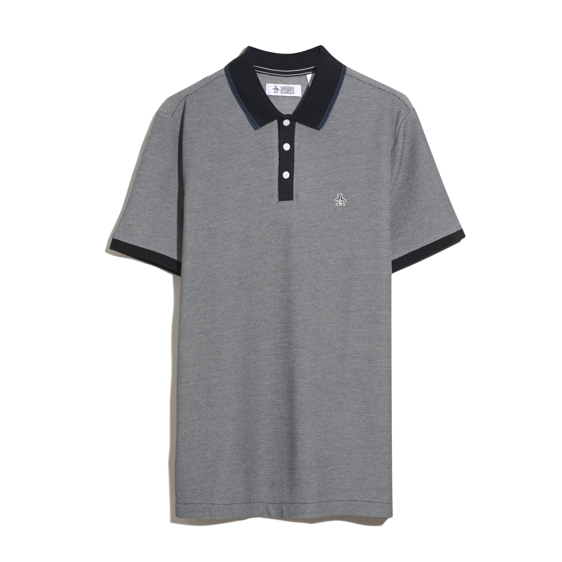 Original Penguin Tricolour Pique Polo Shirt In Dark Sapphire(Tricolour Pique Polo Shirt Blue Opkf2501gp 413)