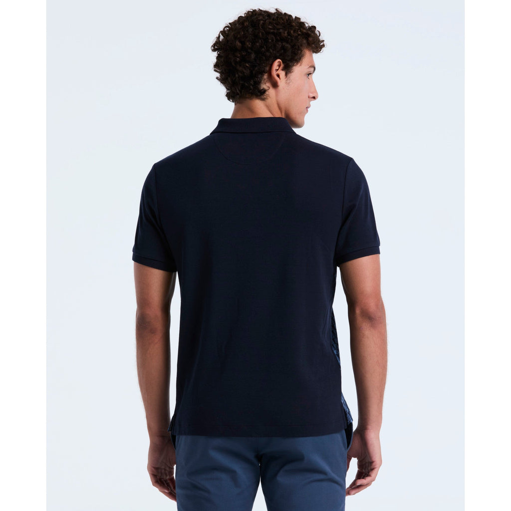 Original Penguin Martini Print Polo Shirt In Dark Sapphire(Martini Print Polo Shirt Blue Opkf2512gp 413)