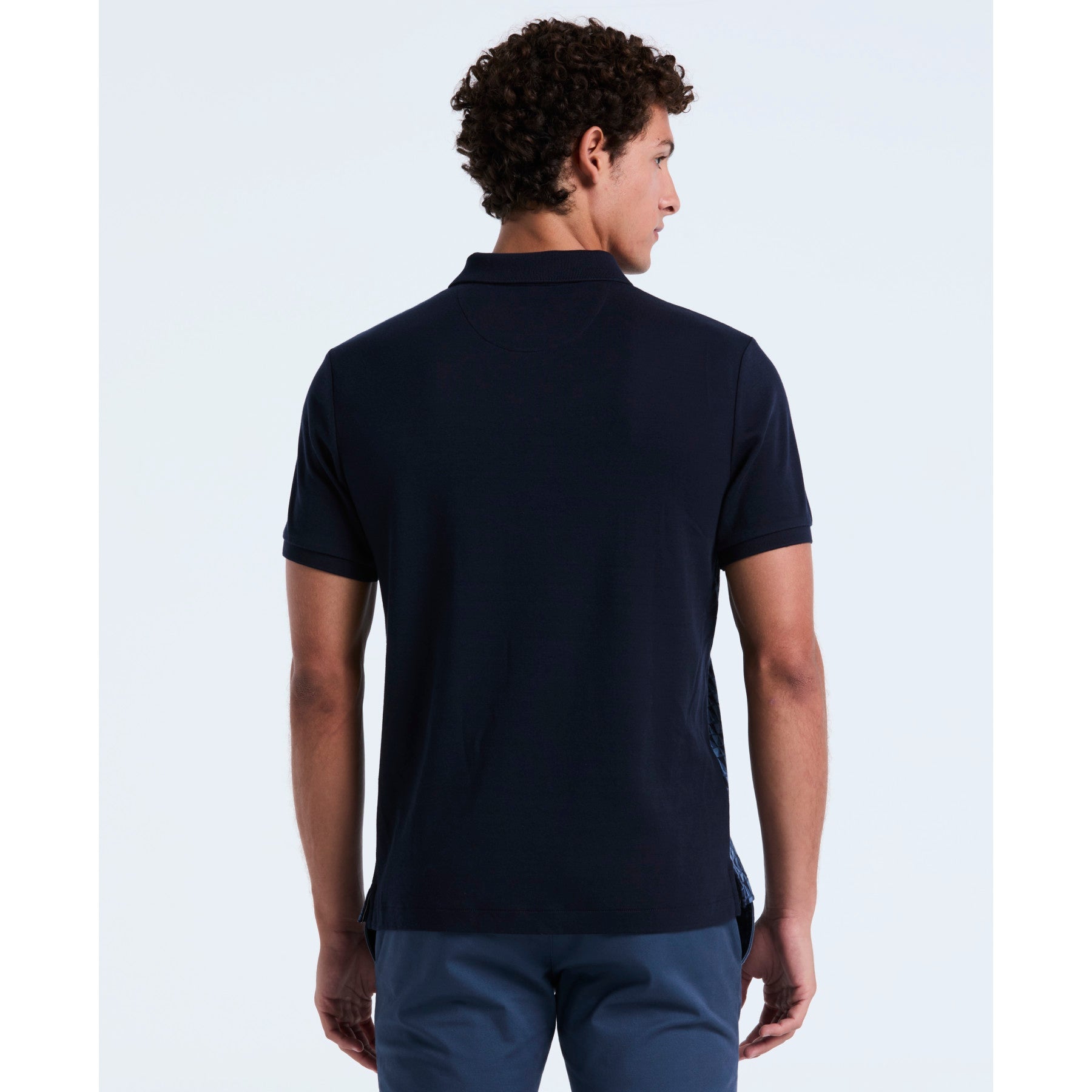 Original Penguin Martini Print Polo Shirt In Dark Sapphire(Martini Print Polo Shirt Blue Opkf2512gp 413)