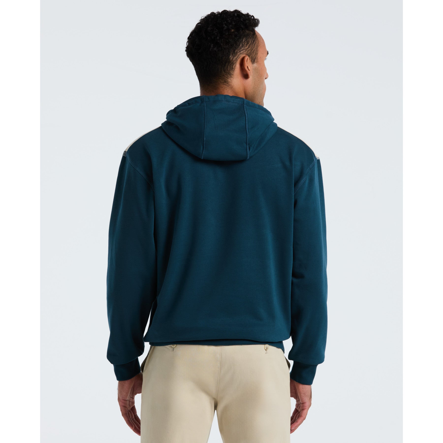 Original Penguin Chevron Colour Block Hoodie In Reflecting Pond(Chevron Colour Block Hoodie Blue Opkf2514gp 470)